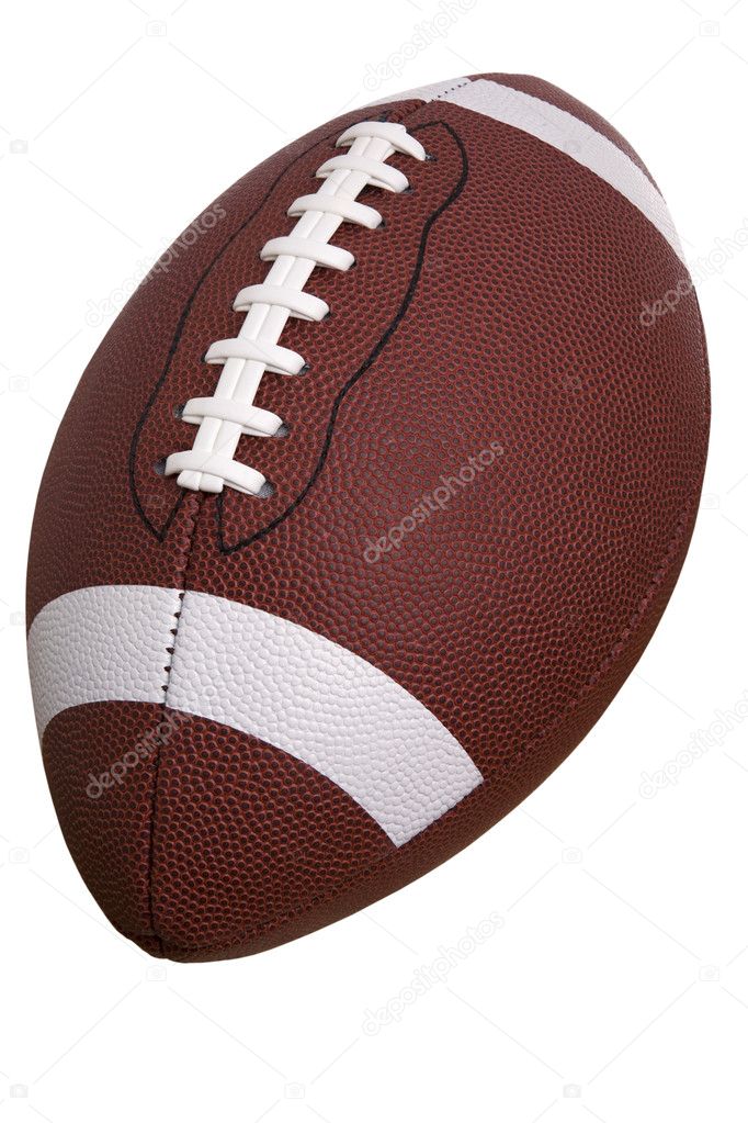 College football isolated on a white background