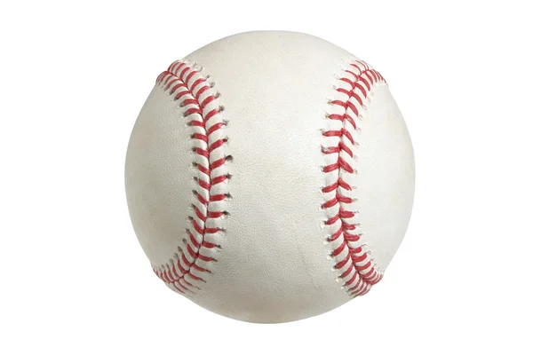 Baseball isolated on white with clipping path — Stock Photo, Image