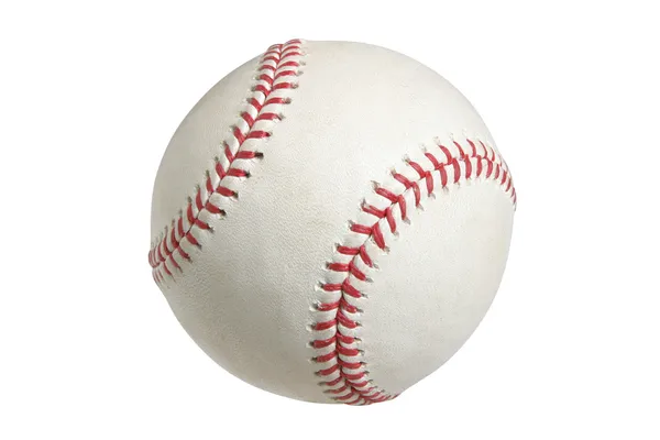 Baseball isolated on white with clipping path — Stock Photo, Image