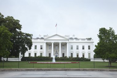 The White House in Washington DC viewed from north side clipart