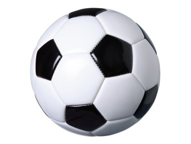 Soccer ball isolated on white with clipping path