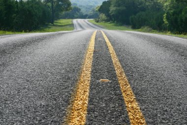 texas hill country road eğme, düşük açılı görünüş