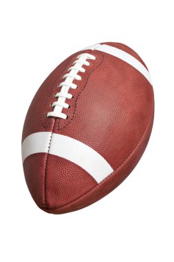Official college style football isolated on white clipart