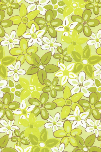 Illustration with green flowers. — Stock Photo, Image