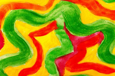 kağıt üzerine suluboya dan soyut vuruşları