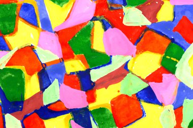 suluboya soyut Mozaik