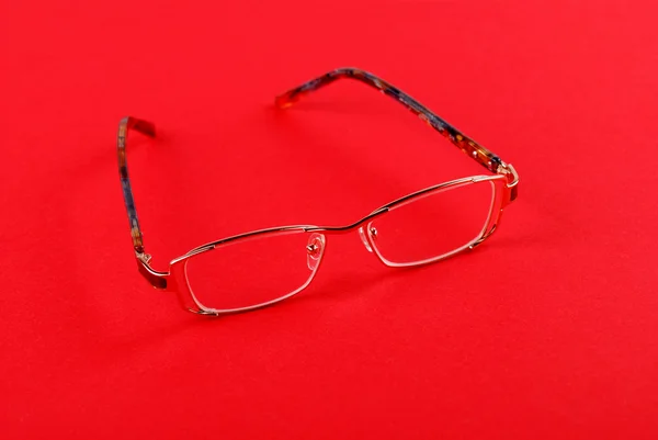 Las gafas en rojo — Foto de Stock