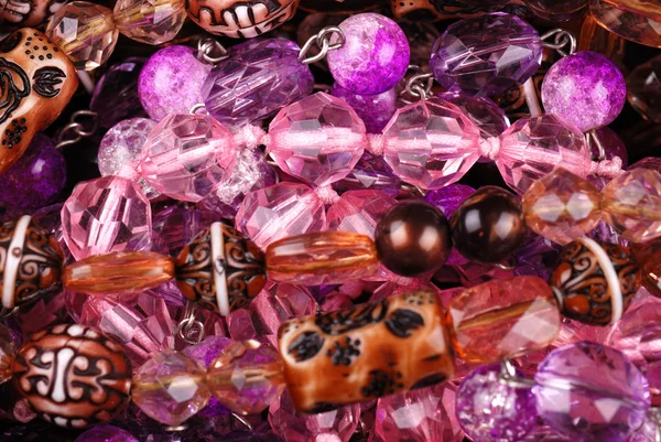 Background from various pink jewellery — Stock Photo, Image