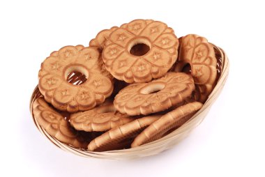 beyaz kurabiye sepeti