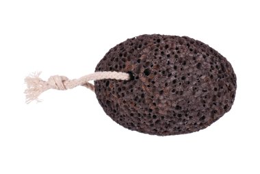 Ponza üzerinde beyaz izole ayak temizlemek için