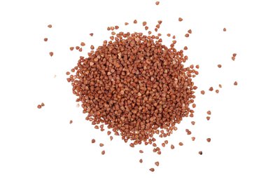 puñado de trigo sarraceno aislado