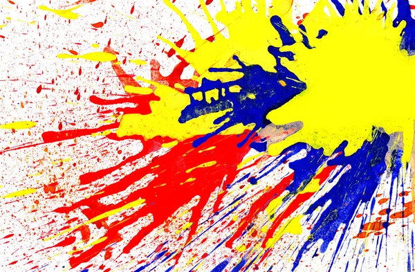 varicolored damla kağıt üzerinde. izole