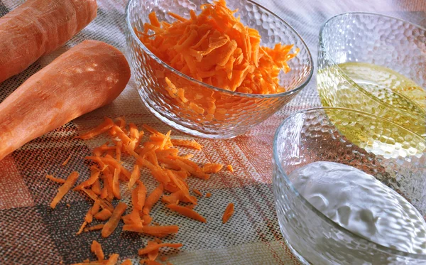 havuç, ekşi krema ve petrol