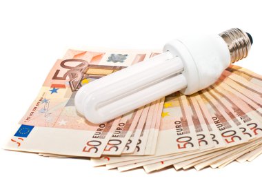 enerji tasarrufu lambası ve para