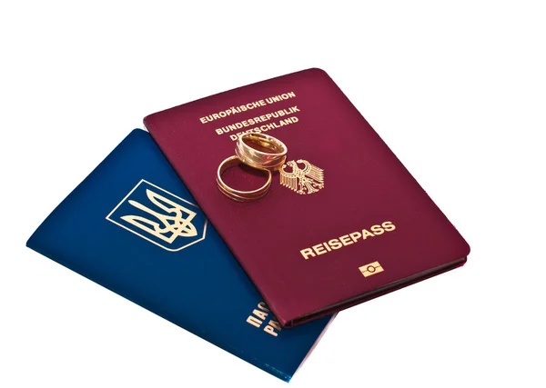 Два паспорти — стокове фото