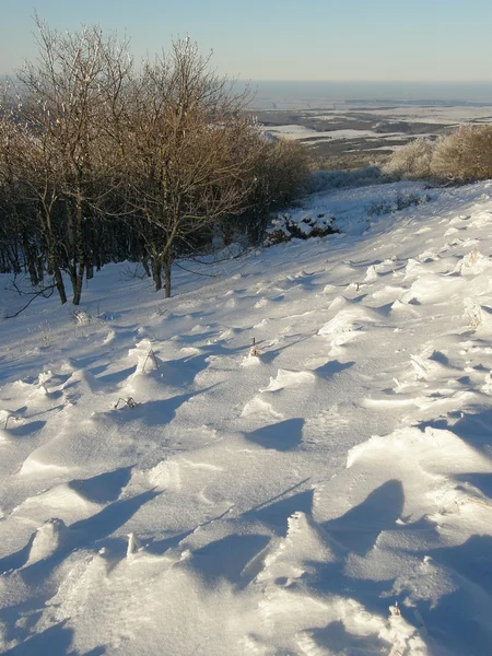 Inverno em montanhas da Crimeia — Fotografia de Stock