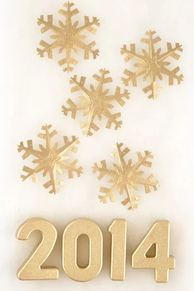 2014 year golden figures — Stock Photo, Image