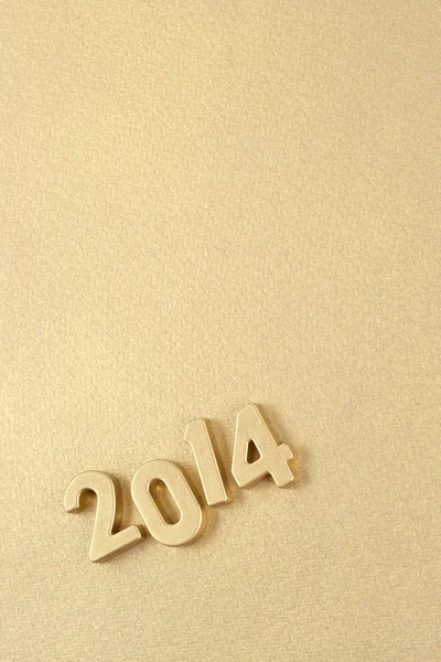 2014 year golden figures — Stock Photo, Image