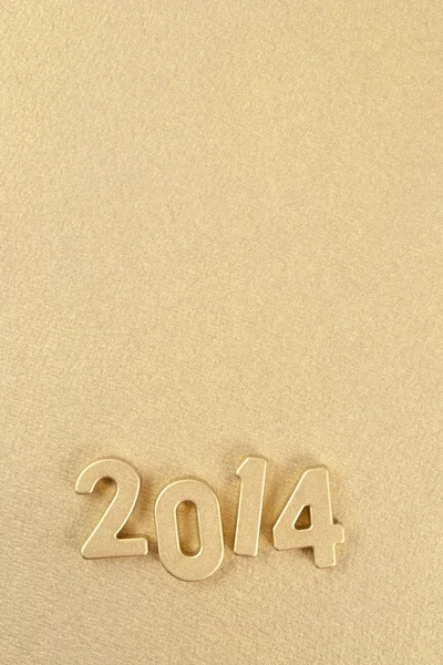 2014 year golden figures — Stock Photo, Image