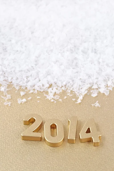 2014 year golden figures — Stock Photo, Image