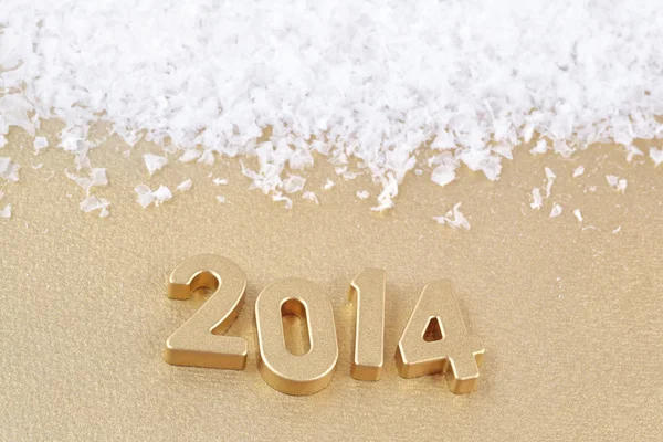 2014 year golden figures — Stock Photo, Image