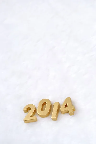 2014 年度金色の数字 — ストック写真