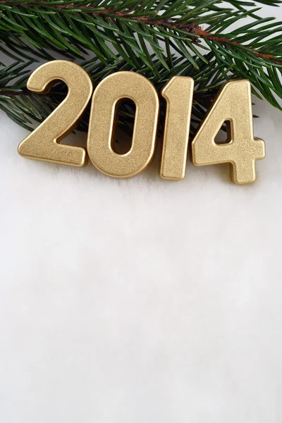 2014 year golden figures — Stock Photo, Image