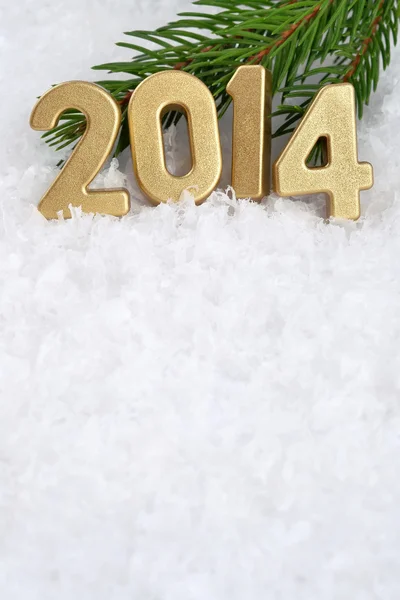 2014 year golden figures — Stock Photo, Image