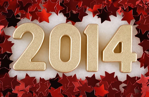 2014 jaar Gouden cijfers — Stockfoto