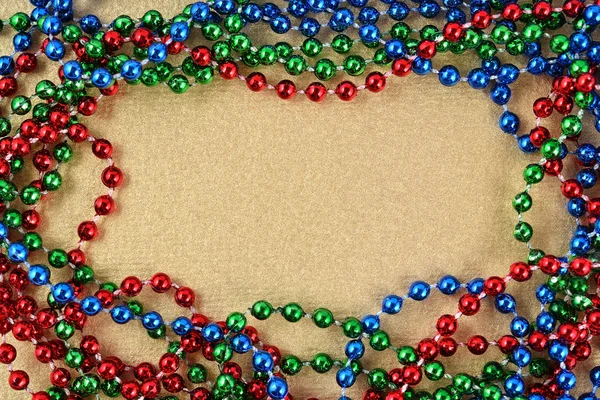 Frame of colorful necklace — Stock Photo, Image