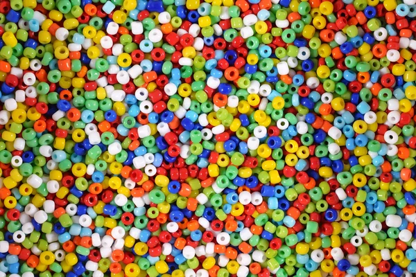 Colorful seed beads background — Stock Photo, Image