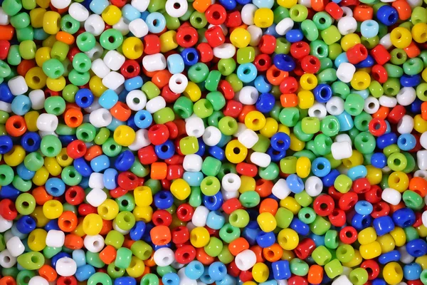 Colorful seed beads background — Stock Photo, Image