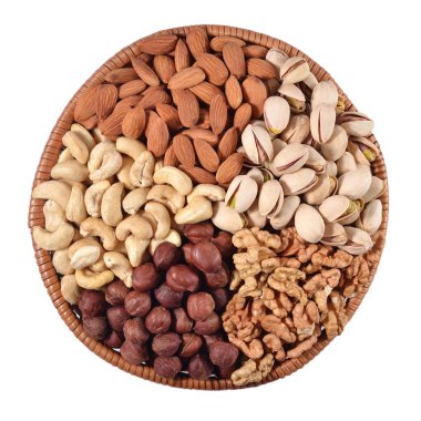 hasır kase karışık Kuruyemiş