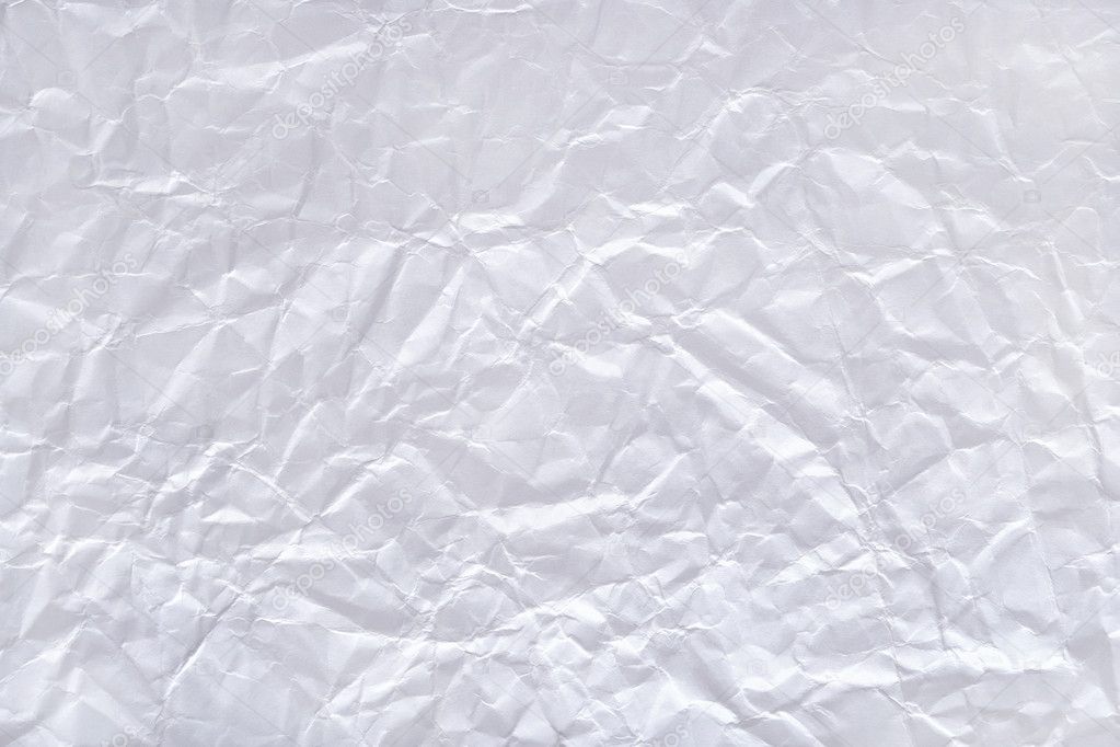 White crushed paper