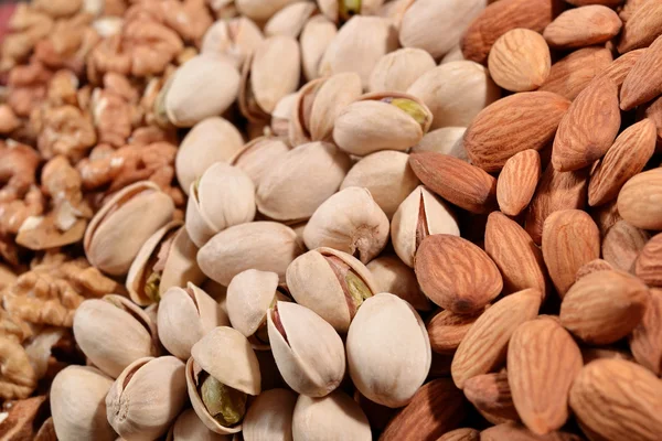 Heap of assorted nuts — Stock Photo, Image