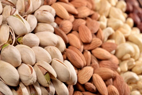 Heap of assorted nuts — Stock Photo, Image