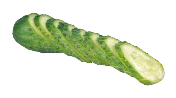 Gesneden groene komkommer — Stockfoto