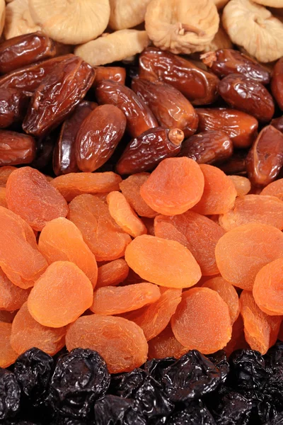 Various dried fruits background — Stock Photo, Image