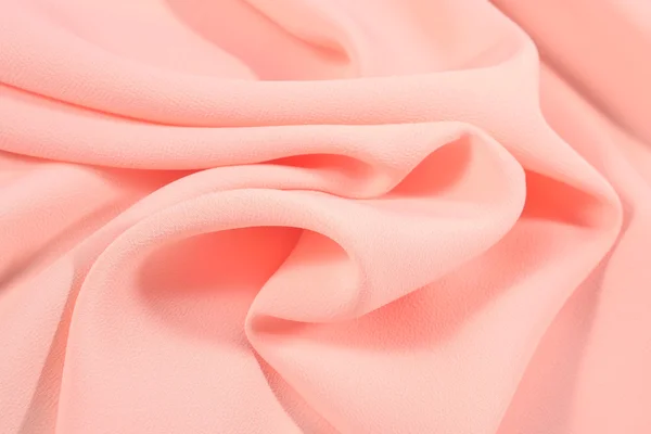 Crumpled pink fabric — Stock Photo, Image