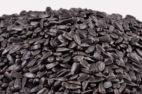 Sterty czarnych nasion słonecznika — Zdjęcie stockowe