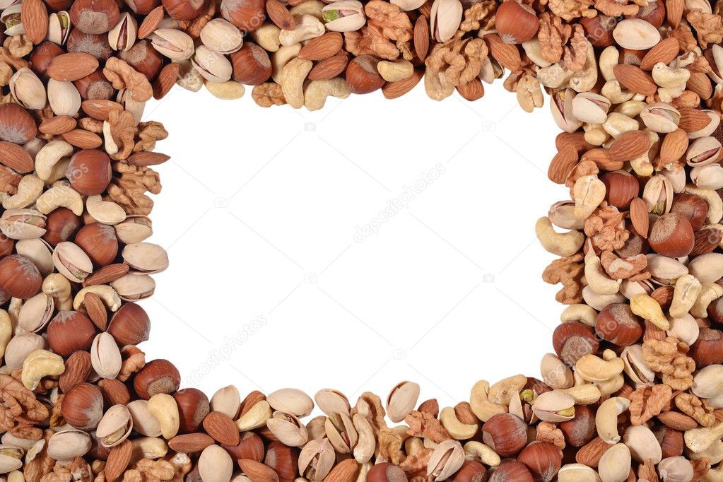 Frame of assorted nuts 