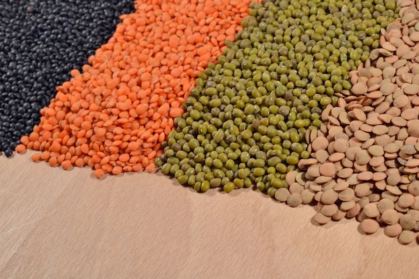 Mixture of lentils and beans — Stock Photo, Image