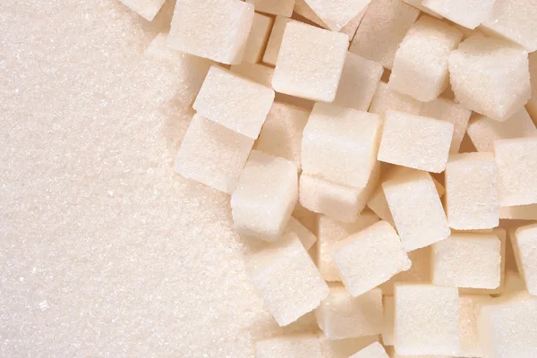 White granulated and refined sugar texture — Stock Photo, Image