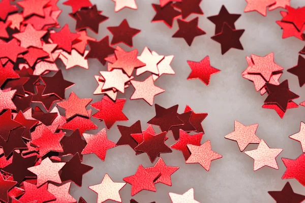 Confetti en forma de estrellas rojas —  Fotos de Stock