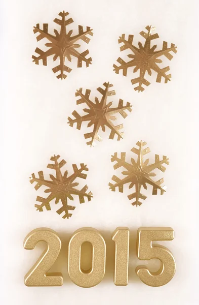 2015 year golden figures — Stock Photo, Image