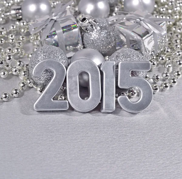 2015 año plata cifras — Foto de Stock