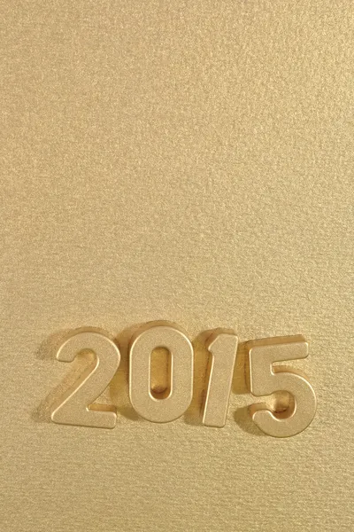 2015 números de ouro ano — Fotografia de Stock