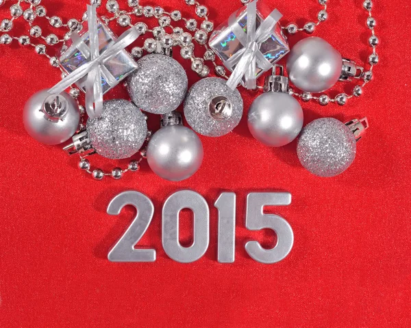 2015 年銀の数字 — ストック写真
