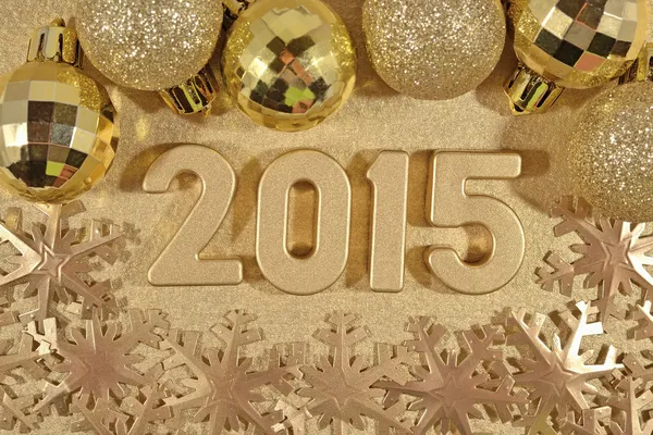 2015 yılı altın rakamlar — Stok fotoğraf
