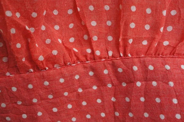 Polka Dot tło tkaniny — Zdjęcie stockowe